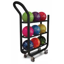 PKG-BALL CART 3-TIER BLACK