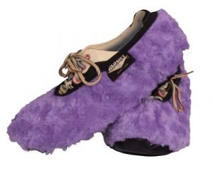 FUZZY SHOE COVER LAVENDAR LARGE