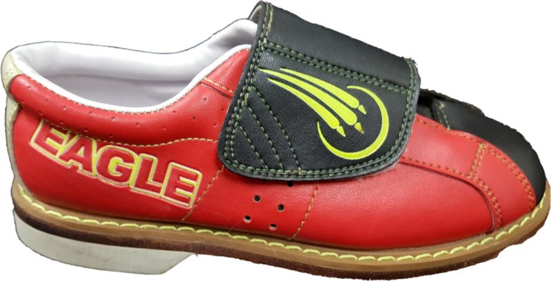 EAGLE CROSSOVER YOUTH VELCRO GLOW RENTAL SHOE BLACK/RED