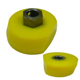 KICKER ROLLER-YELLOW CONCAVE