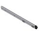 CLEAR 8FT.3IN. RT PLASTIC RAIL