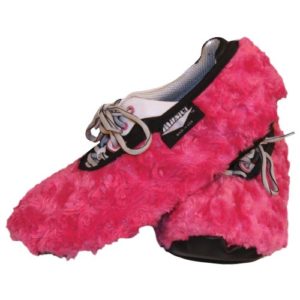 FUZZY SHOE COVER FUCHISA LARGE