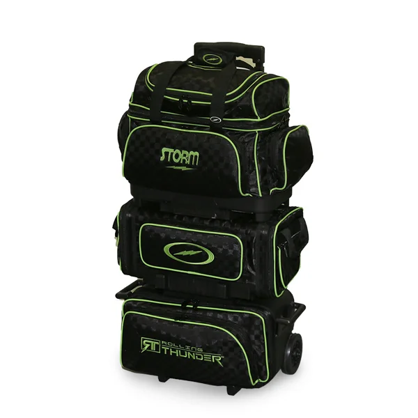 6 BALL ROLLING THUNDER CHECKERED BLACK/LIME*
