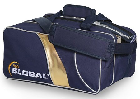 900 GLOBAL 2 BALL DELUXE TOTE BLUE/GOLD*