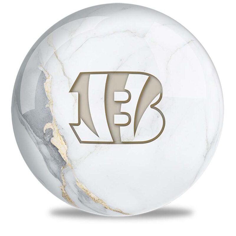 CINCINNATI BENGALS BALL MARBLE DESIGN