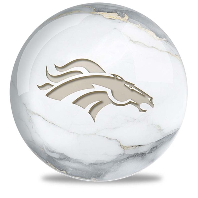 DENVER BRONCOS BALL MARBLE DESIGN