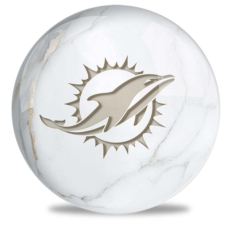 MIAMI DOLPHINS BALL MARBLE DESIGN