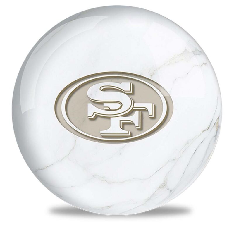 SAN FRANCISCO 49ERS BALL MARBLE DESIGN