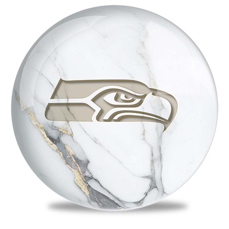 SEATTLE SEAHAWKS BALL MARBLE DESIGN