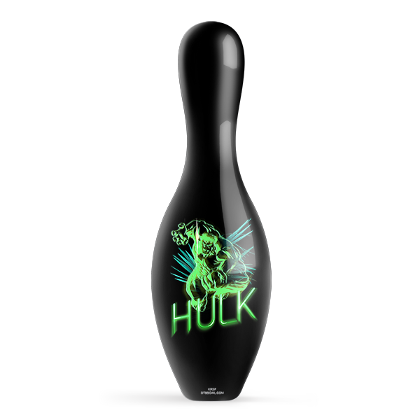 Marvel Avengers Neon Hulk Official Size and Weight Bowling Pin