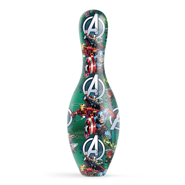 Marvel Avengers Characters Pattern Official Size and Weight Bowling Pin