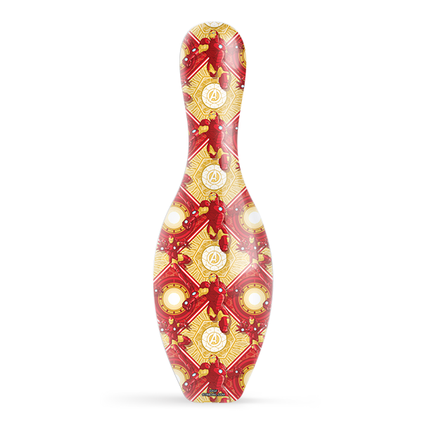 Marvel Avengers Iron Man Pattern Official Size and Weight Bowling Pin