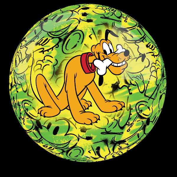 Disney Mickey & Friends Undrilled Pluto Bowling Ball