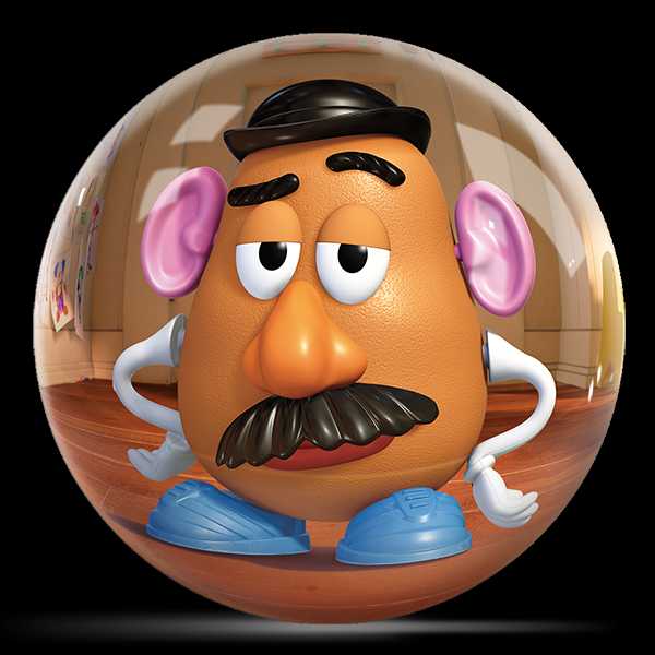 Disney Toy Story Mr. & Mrs. Potato Head Undrilled Bowling Ball