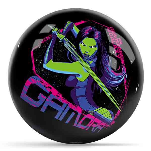Marvel Guardian of the Galaxy Gamora Undrilled Bowling Ball
