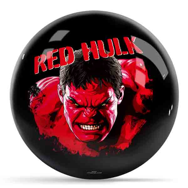 Marvel Avengers Red Hulk Undrilled Bowling Ball