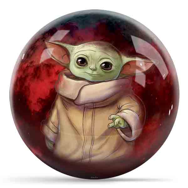 OTB STAR WARS GROGU DIN DJARIN undrilled bowling ball