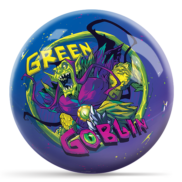 KR Strikeforce Spider Man Green Goblin Characters Undrilled Bowling Ball