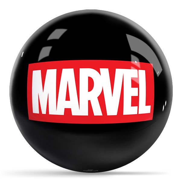 KR Strikeforce Marvel Classic Logo Black Undrilled Bowling Ball